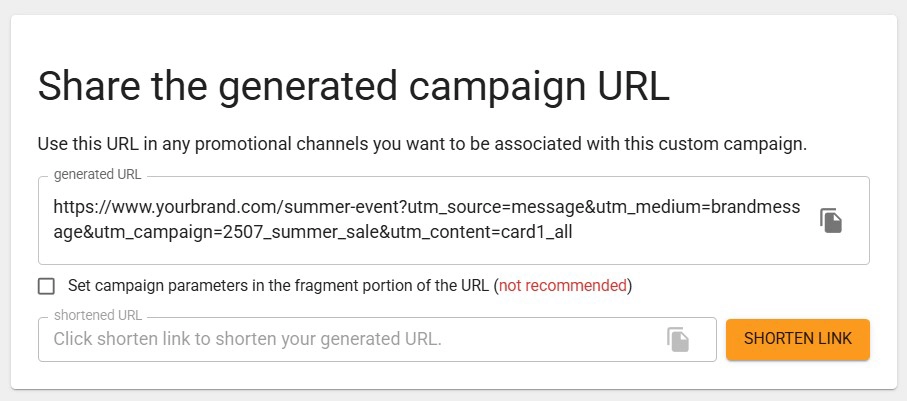 how-to-prove-messaging-campaign-roi-with-utm-03 구글 utm 생성기를 활용하여 생성된 url