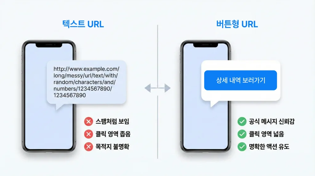message-button-link-rcs-kakao-02 텍스트 URL과 버튼형 URL의 차이점 비교